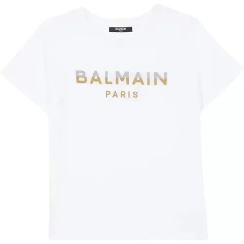 Baumwoll T-Shirt Hergestellt in Portugal - Balmain - Modalova