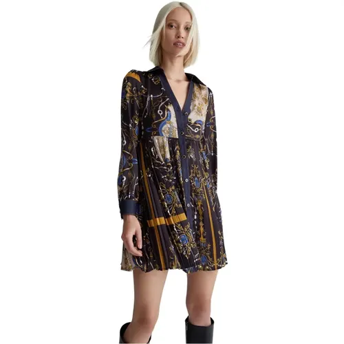 Denim Baroque Shirt Dress , female, Sizes: M, XS - Liu Jo - Modalova