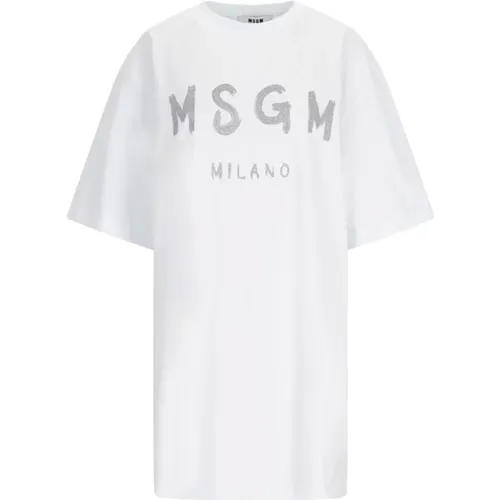 T-Shirts , Damen, Größe: M - Msgm - Modalova