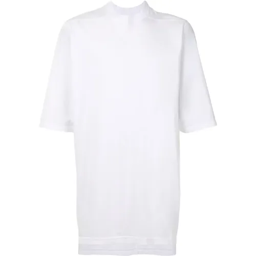Oversize Jumbo T-Shirt Kreide Weiß - Rick Owens - Modalova