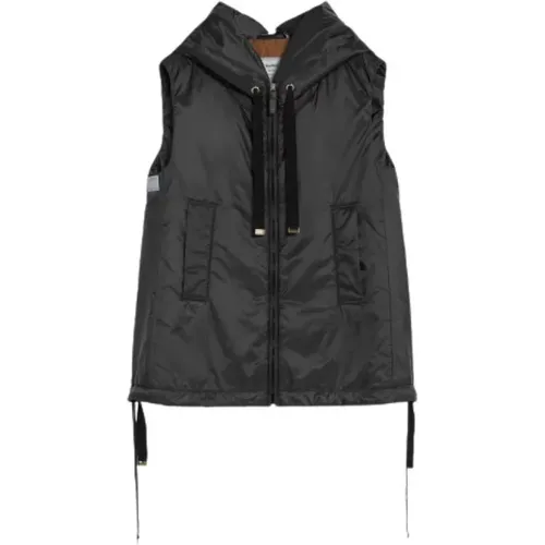 Water-repellent canvas gilet with hood , female, Sizes: 2XS, XS, S - Max Mara - Modalova