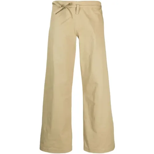 Straight Leg Cotton Gabardine Trousers , female, Sizes: M, XS, S - Quira - Modalova