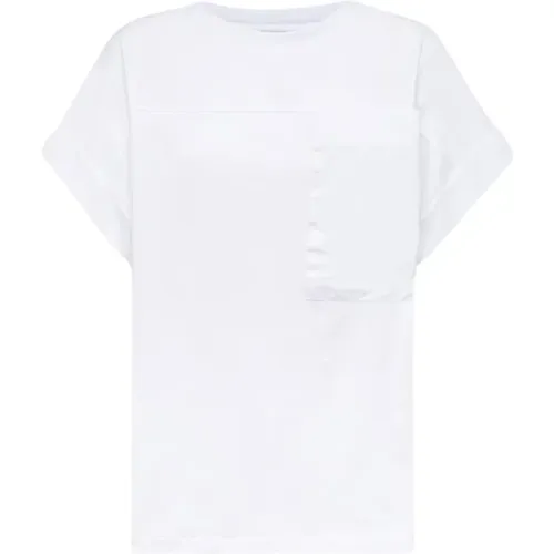 Giro Pocket T-Shirt , female, Sizes: S, M - Alpha Studio - Modalova