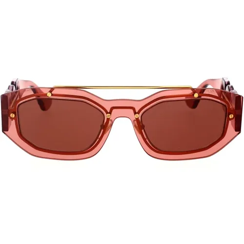 Neue Biggie Sonnenbrille mit Unregelmäßiger Form - Versace - Modalova