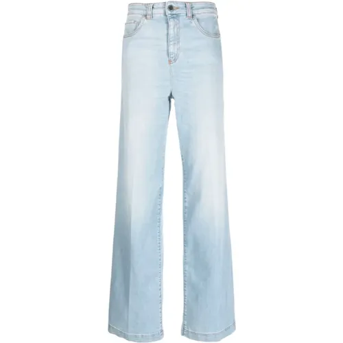 Wide Leg Five Pocket Women Jeans , female, Sizes: W27, W26, W29, W28, W30 - Emporio Armani - Modalova