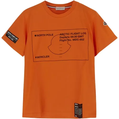 Logo T-Shirt für den Nordpol - Moncler - Modalova