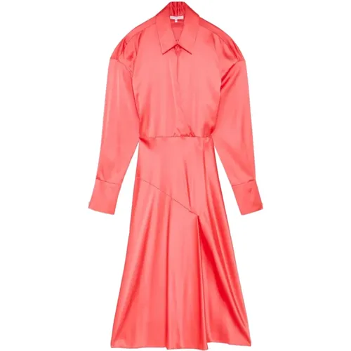 Rosa Midi Kleid für Frauen , Damen, Größe: M - PATRIZIA PEPE - Modalova