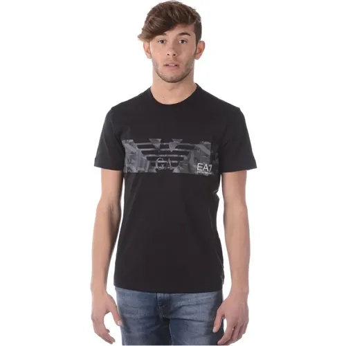 Sweatshirt T-Shirt Kombination , Herren, Größe: S - Emporio Armani EA7 - Modalova