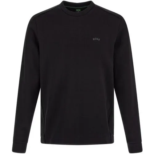 Round Neck Sweatshirt with Logo Details , male, Sizes: S, M - Hugo Boss - Modalova