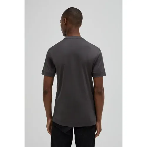 Interlock Supima T-Shirt Dunkelgrau - Valenza - Modalova