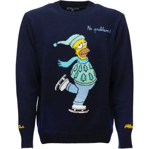 The Simpson Edition Round-Neck Sweater , male, Sizes: XL - MC2 Saint Barth - Modalova