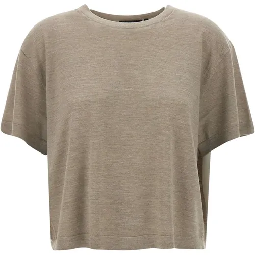 Merino Wool Sweater Dove Grey , female, Sizes: M, XS, S, L - Theory - Modalova