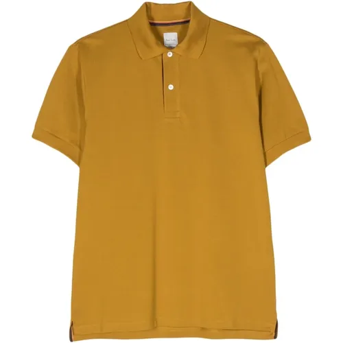 Gelbes Baumwoll-Piqué-Poloshirt , Herren, Größe: XL - Paul Smith - Modalova