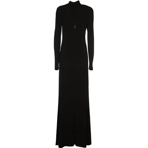 Schwarze Kleider für Frauen , Damen, Größe: 2XS - alberta ferretti - Modalova