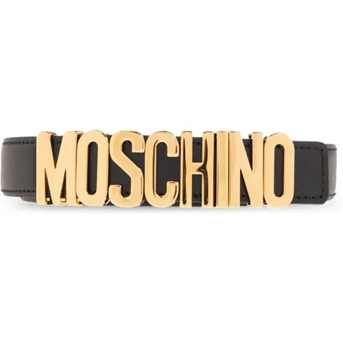 Ledergürtel , Damen, Größe: M - Moschino - Modalova