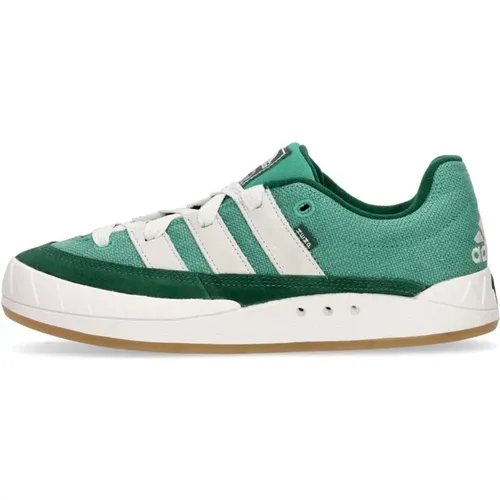 Grün/Weißer Niedriger Sneaker mit Logo , Herren, Größe: 46 EU - Adidas - Modalova