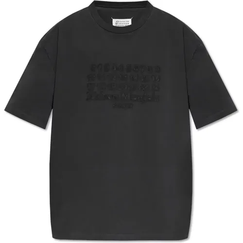 T-shirt with logo , male, Sizes: M, XS, L, S, XL - Maison Margiela - Modalova