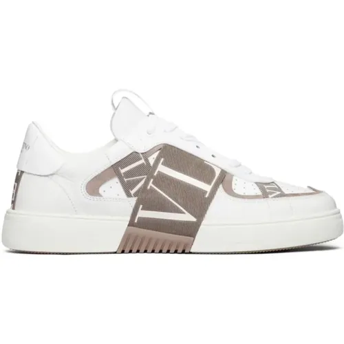 Low-Top Sneakers with Vltn Logo , male, Sizes: 5 UK, 10 UK, 6 UK, 8 UK, 7 1/2 UK, 11 UK, 9 1/2 UK, 7 UK - Valentino Garavani - Modalova