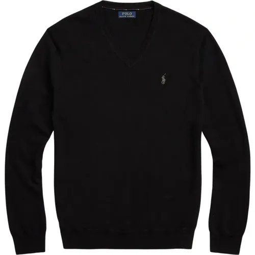 Slim Fit V-Neck Sweater , male, Sizes: M, L, 2XL, S, XL - Ralph Lauren - Modalova
