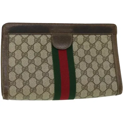 Pre-owned Canvas clutches , female, Sizes: ONE SIZE - Gucci Vintage - Modalova