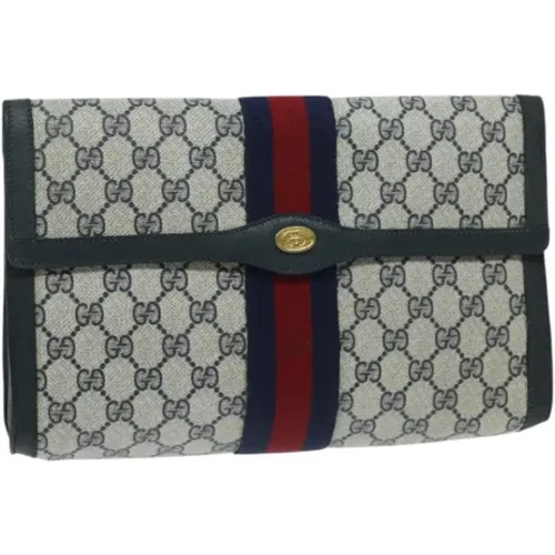 Pre-owned Leder clutches , Damen, Größe: ONE Size - Gucci Vintage - Modalova