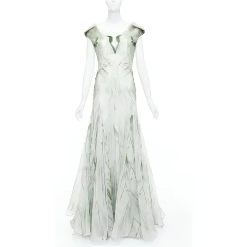 Pre-owned Seide dresses - Alexander McQueen Pre-owned - Modalova