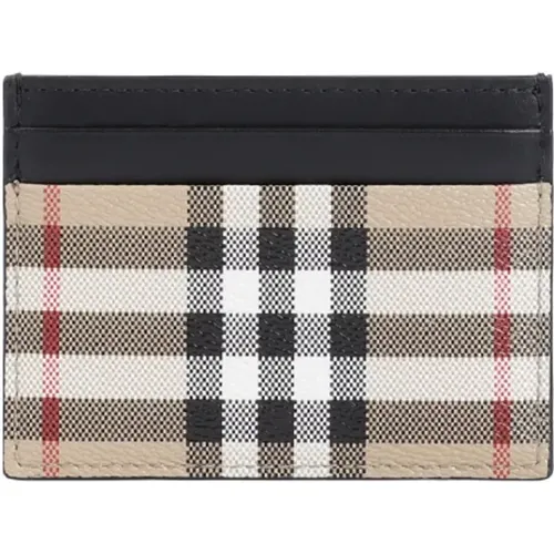 Neutral Card Case Wallet , male, Sizes: ONE SIZE - Burberry - Modalova