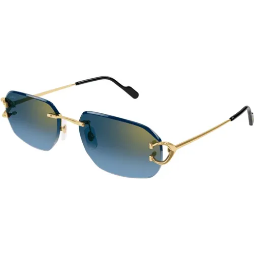 Stylish Sunglasses , unisex, Sizes: 58 MM - Cartier - Modalova