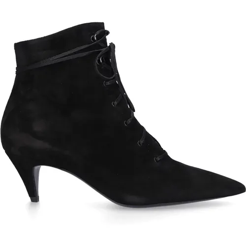 Kiki 55 Veloursleder Stiefeletten , Damen, Größe: 40 EU - Saint Laurent - Modalova