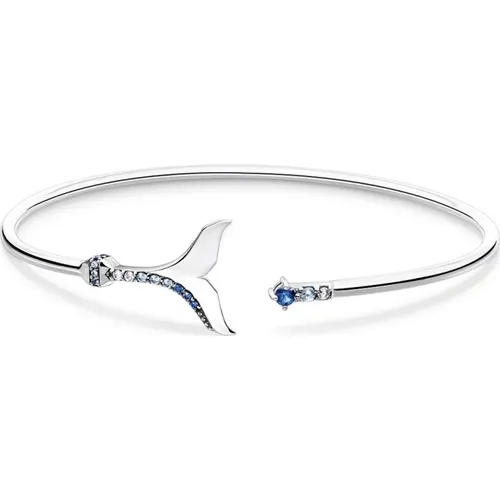 Damen Armreif Sterling Silver, Silber, Dunkelblau und Hellblau Spinell Ar109-644-1-L17 - Thomas Sabo - Modalova