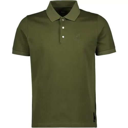 Classic Cotton Polo Shirt , male, Sizes: S, L, M - Fendi - Modalova