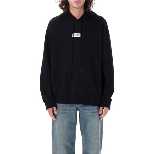 Knitwear Tag Hoodie Aw24 , male, Sizes: L, M - MM6 Maison Margiela - Modalova