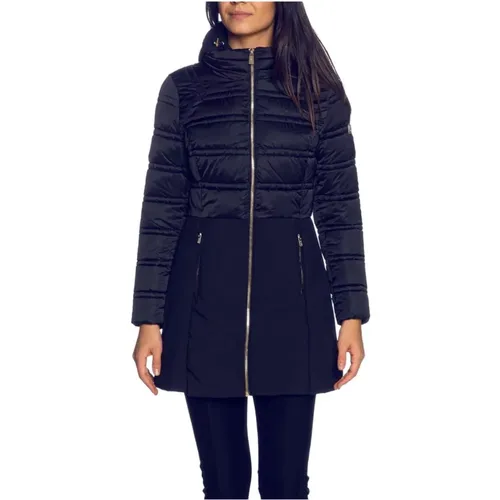 Blauer synthetischer Mantel für Frauen , Damen, Größe: XL - YES ZEE - Modalova