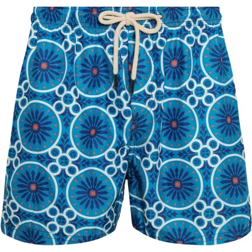 Mediterranean Style Swim Shorts , male, Sizes: XL, L, M, 2XL - Peninsula - Modalova