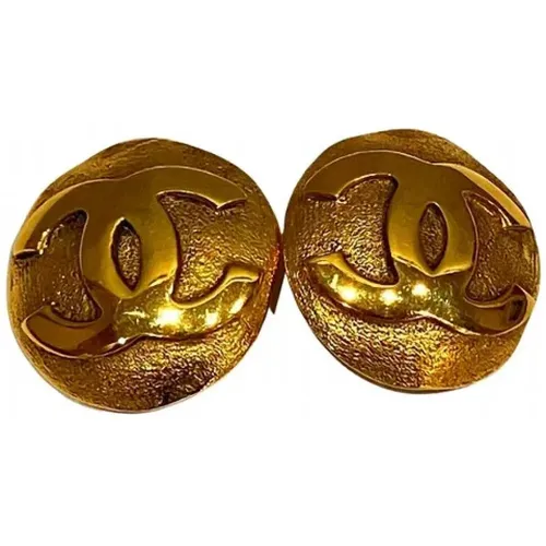 Pre-owned Metal earrings , female, Sizes: ONE SIZE - Chanel Vintage - Modalova