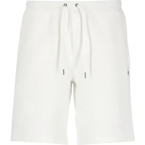 Weiße Baumwoll-Bermuda-Shorts mit Kordelzug , Herren, Größe: M - Ralph Lauren - Modalova