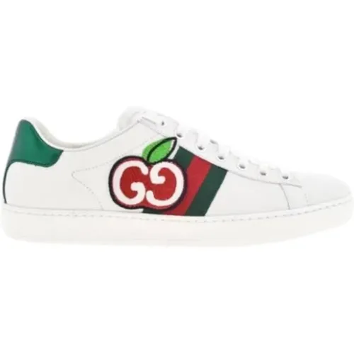 Apple Motif Low Top Sneakers , female, Sizes: 6 UK - Gucci - Modalova