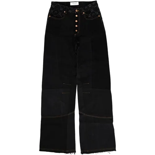 Flare Denim Pants , female, Sizes: M, L - Marine Serre - Modalova