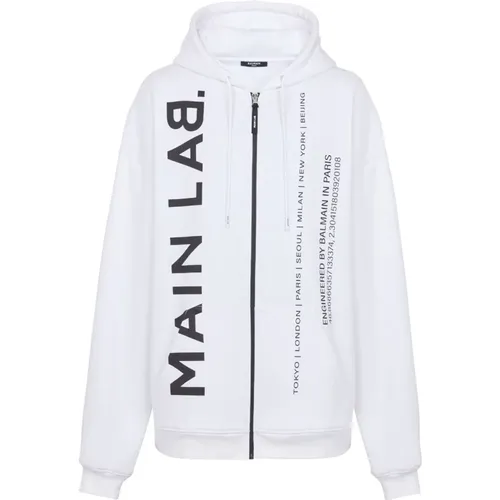 Sweatshirts for Men , male, Sizes: L, M - Balmain - Modalova