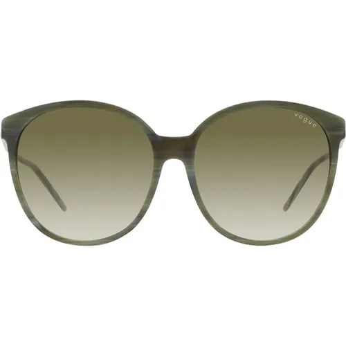 Phantos Grüne Sonnenbrille mit Hellgrünen Gläsern - Vogue - Modalova