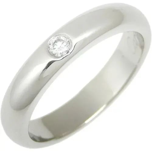 Pre-owned Platinum rings , female, Sizes: ONE SIZE - Cartier Vintage - Modalova