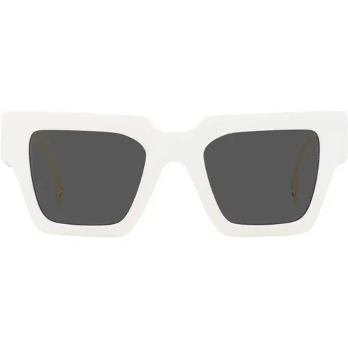 White/Grey Sunglasses,/Grey Sunglasses, Gold/Grey Sunglasses - Versace - Modalova