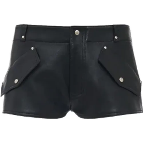 Leather Shorts , female, Sizes: S, XS - Durazzi Milano - Modalova