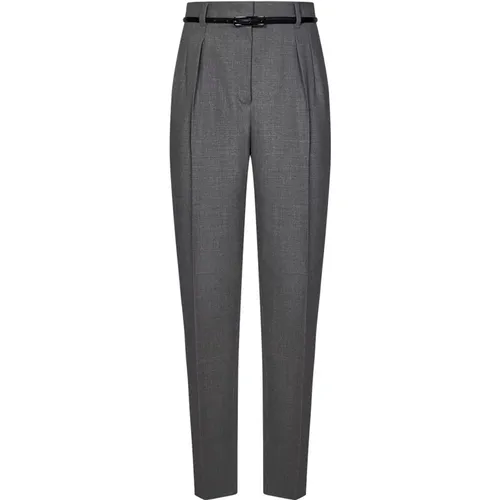 Elegant Grey Wool Trousers , female, Sizes: M - Max Mara - Modalova