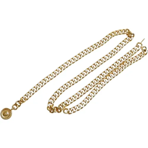 Pre-owned Gold Metal Coco Belt , female, Sizes: ONE SIZE - Chanel Vintage - Modalova