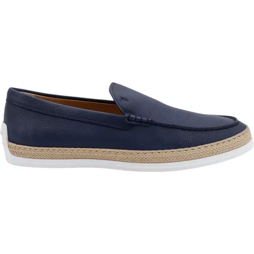 Loafer Shoes with Stitched Profiles , male, Sizes: 6 1/2 UK, 8 UK, 7 1/2 UK - TOD'S - Modalova