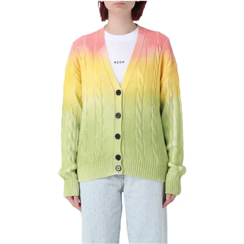 V-Ausschnitt Cardigan MultiColour Pullover - Msgm - Modalova