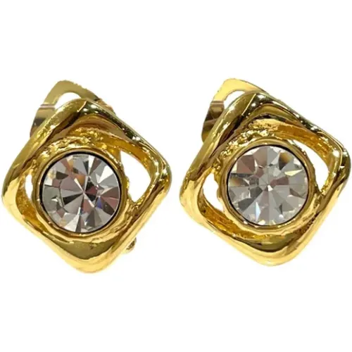 Pre-owned Metal earrings , female, Sizes: ONE SIZE - Yves Saint Laurent Vintage - Modalova