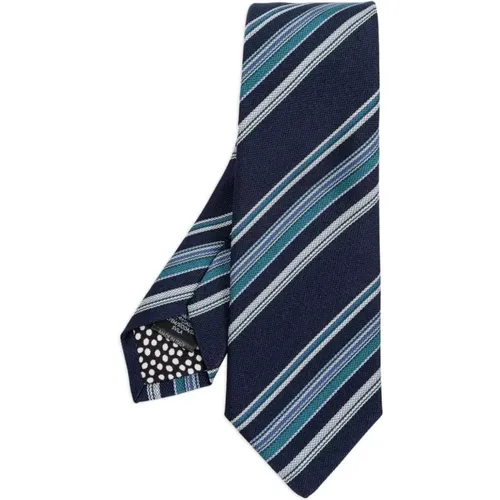 Silk Pinstripe Tie , male, Sizes: ONE SIZE - PS By Paul Smith - Modalova