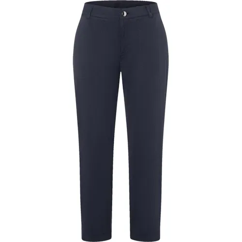 Cropped Hose Dunkelblau Stilvolles Modell , Damen, Größe: XS - MAC - Modalova